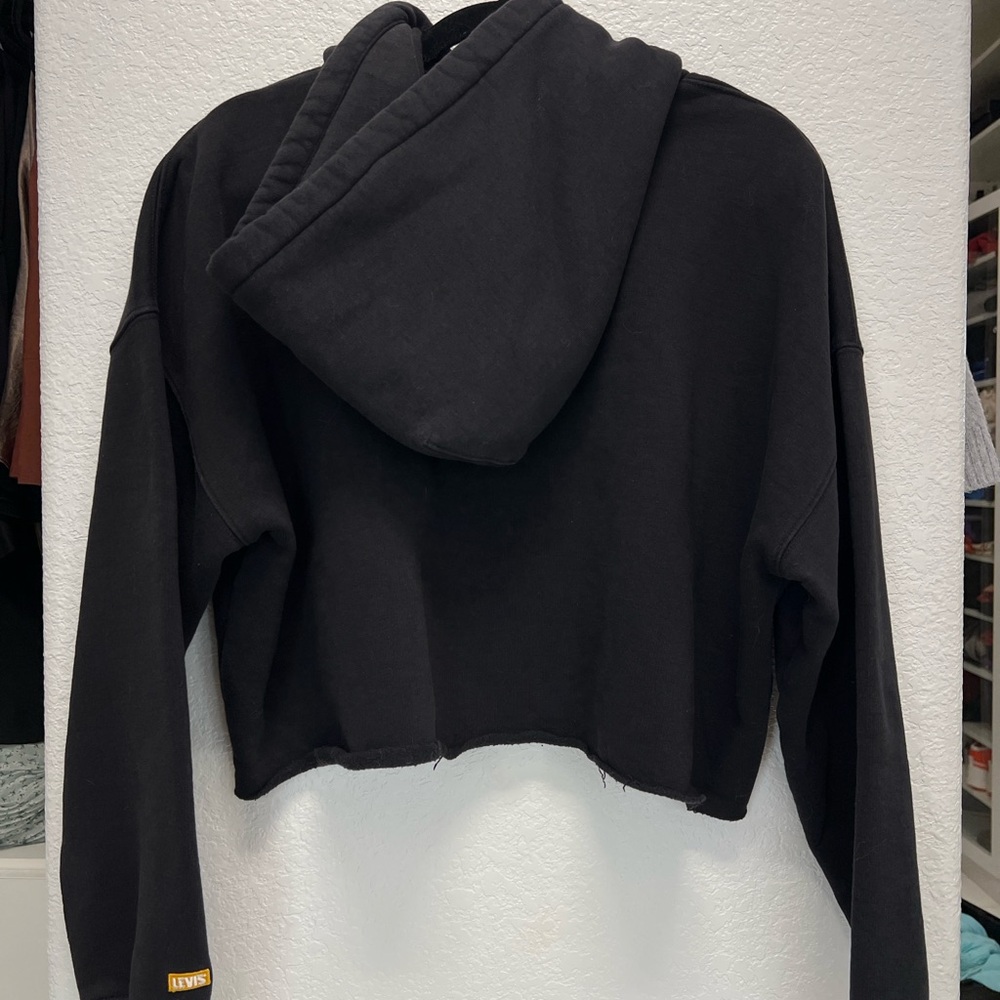 Levi’s Cropped Black Hoodie - Picture 2 of 4